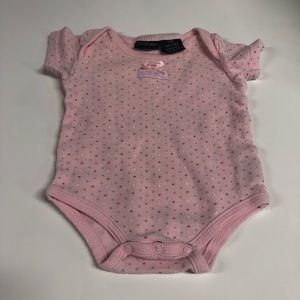 Calvin Klein Jeans Girls Polka Dot Bodysuit Pink and Blue 3-6 Months